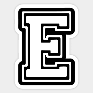 Letter E Sticker